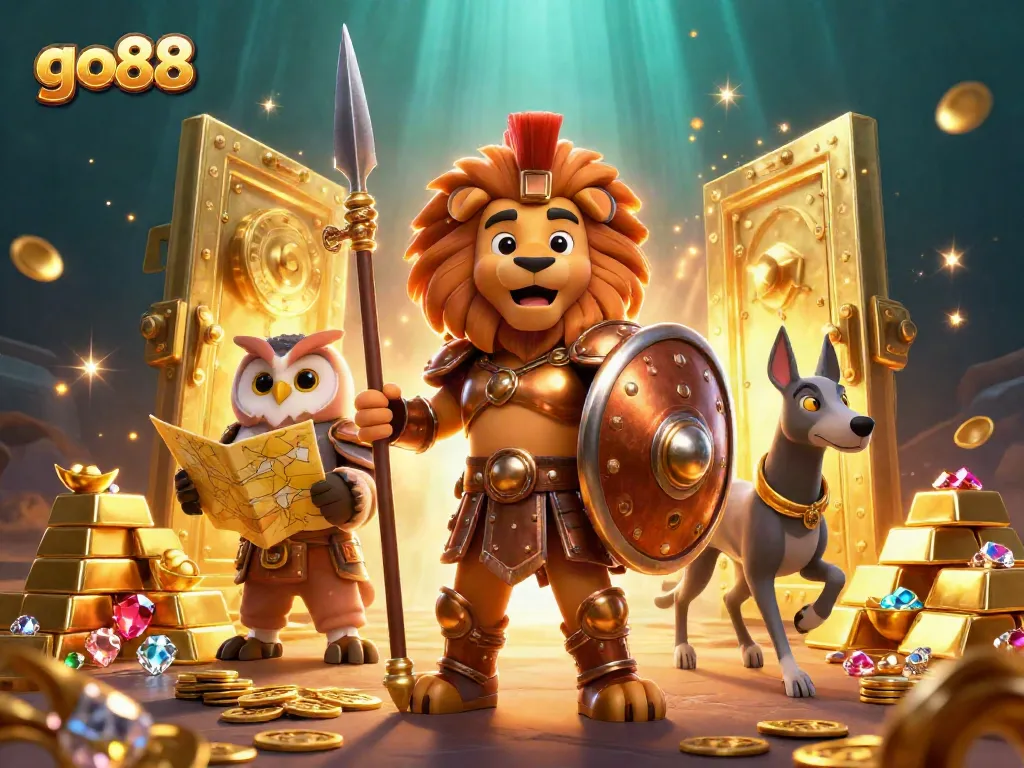 Engage in exciting gameplay at go88 with vibrant characters and dynamic casino elements