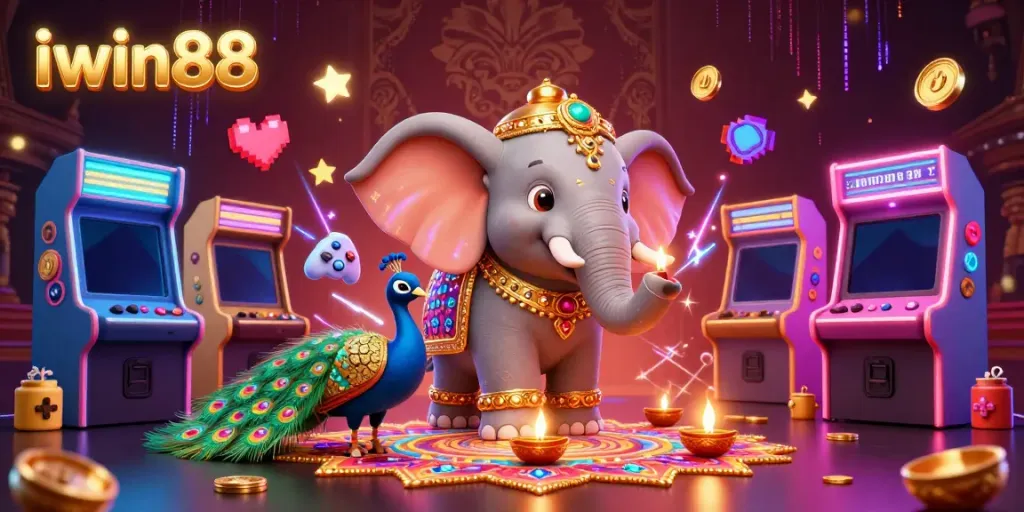 Experience winning strategies at iwin88 games with vibrant character illustrations and rich casino elements.