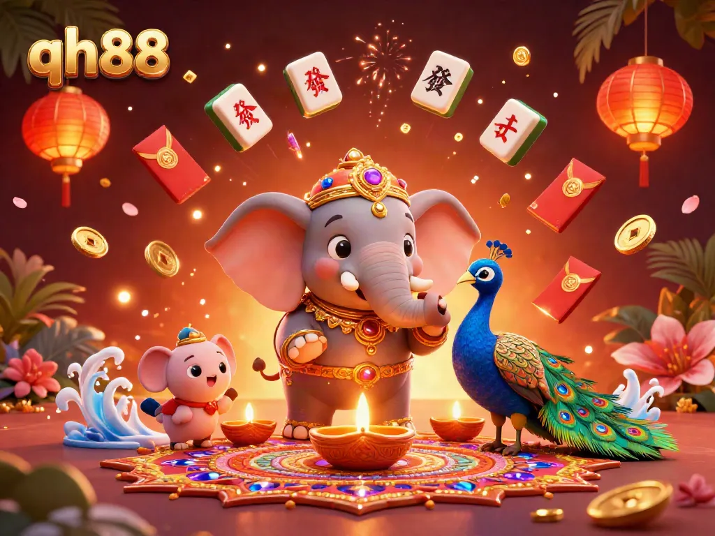 Engage with qh88 casino adventures highlighted by vibrant characters and dynamic game elements.