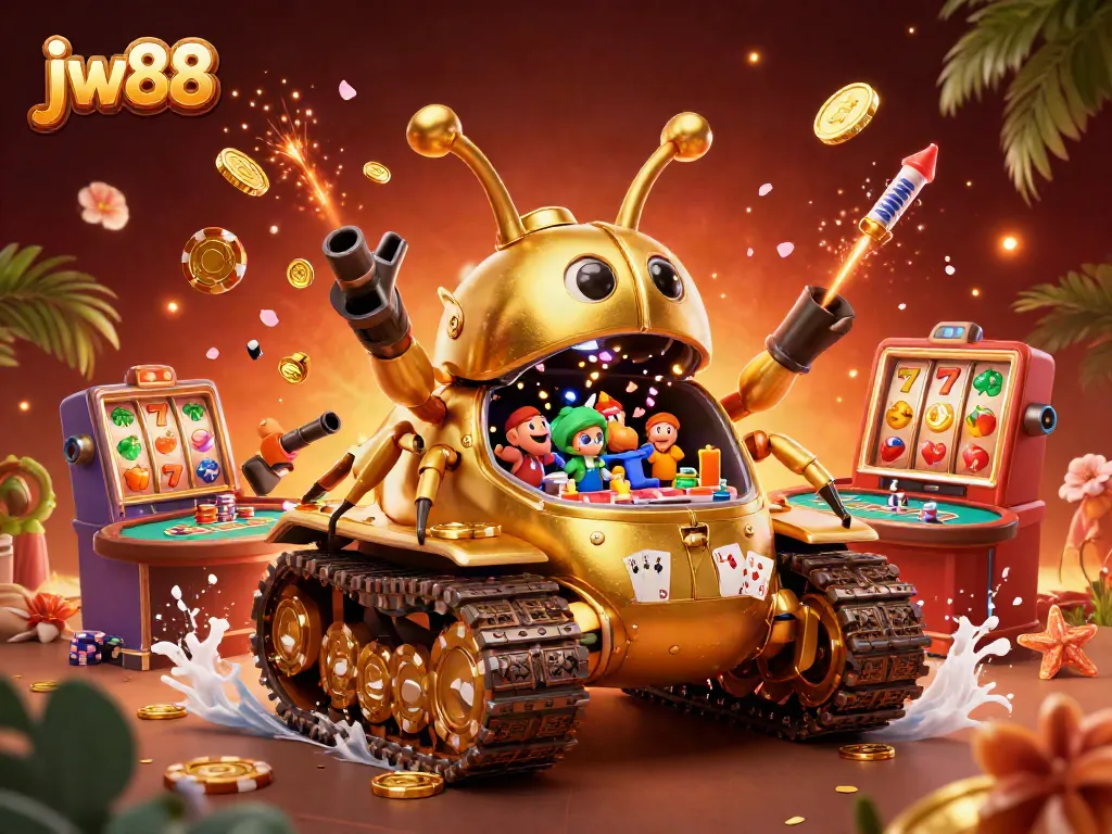 Engage with jw88's vibrant casino scene showcasing immersive slot machines and lively gameplay.