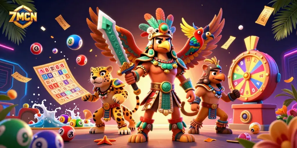 Experience dynamic prizes with 7MCN's vibrant gambling scene full of excitement and action.