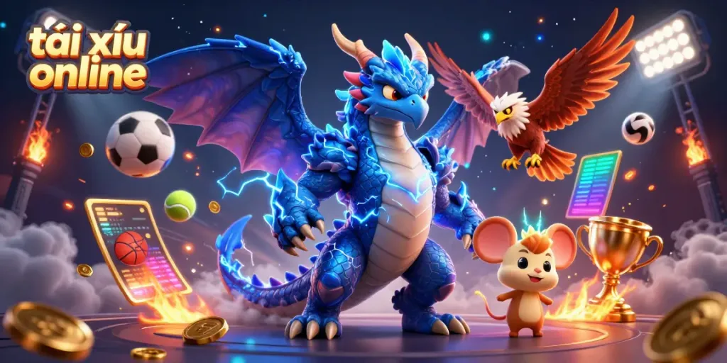 Experience the excitement of tài xỉu online with dynamic characters and casino elements