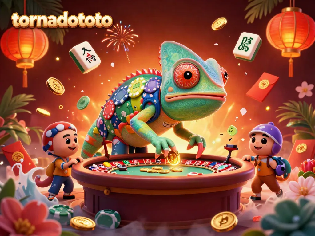 Experience tornadototo's thrilling gameplay with vibrant illustrations of casino excitement and rewards